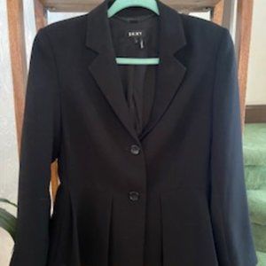 DKNY Black Suit Separate Flared Jacket